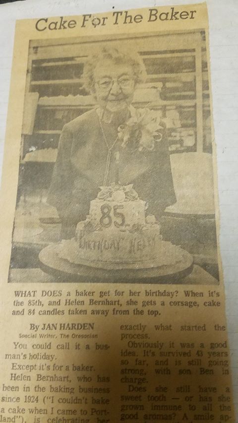 Helen on her 85th birthday