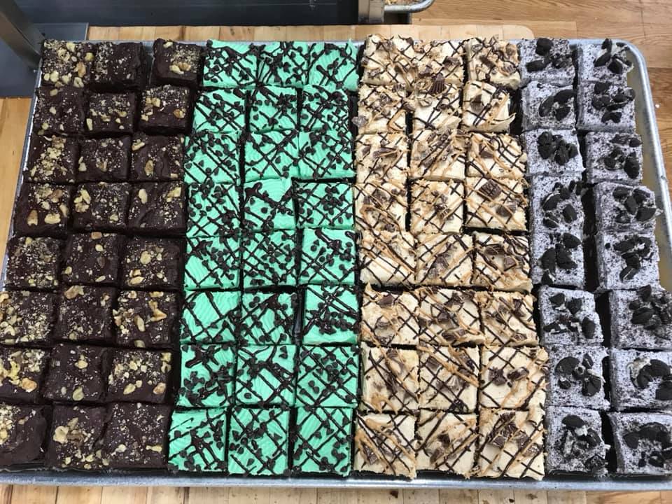 French cream icing brownies
