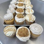 Pumpkin cupcakes with pumpkin cream cheese