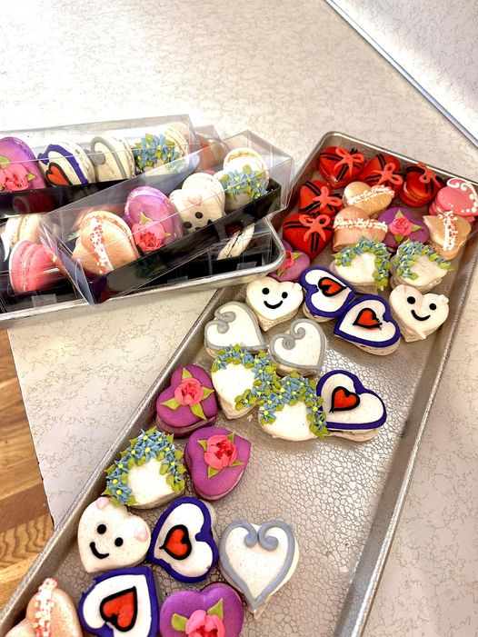 Valentines macarons
