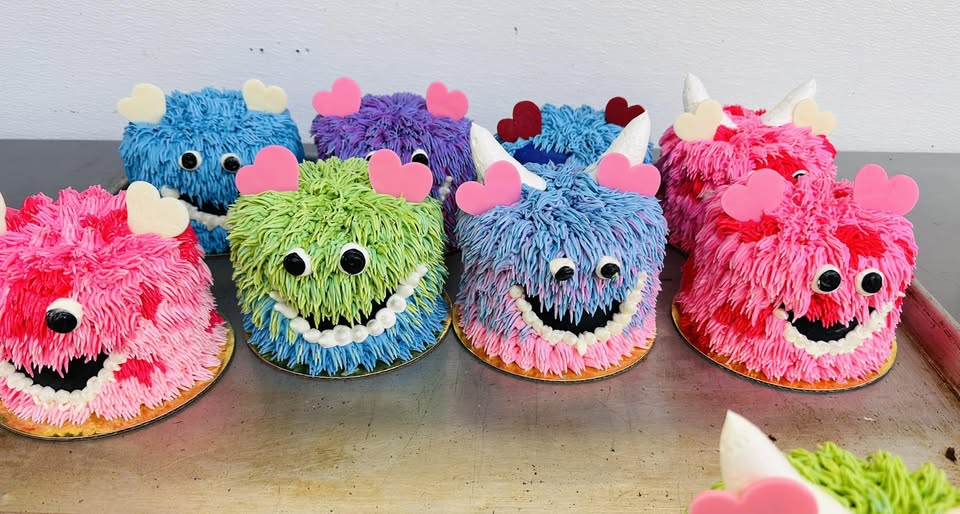 Lovely monsters cake
