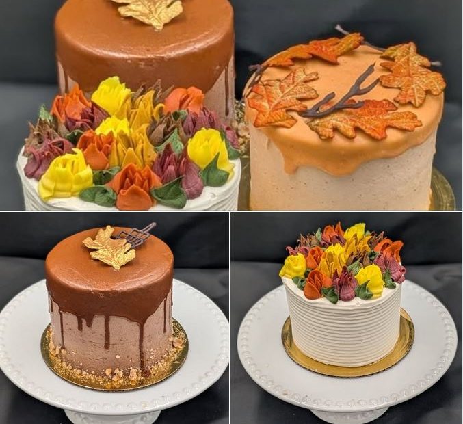 4 inch cakes for the fall